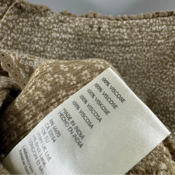 Free People Brittnee Print Smocked Peplum Top – Women’s S - Picture 8 of 8